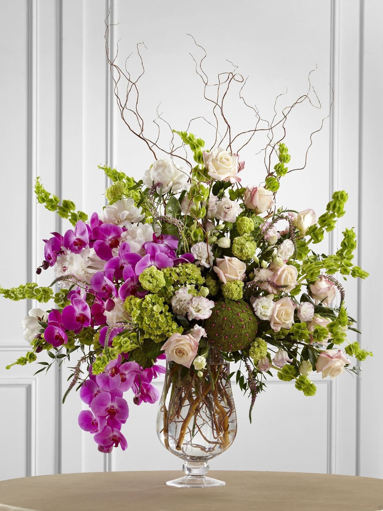 Экибана с гортензией