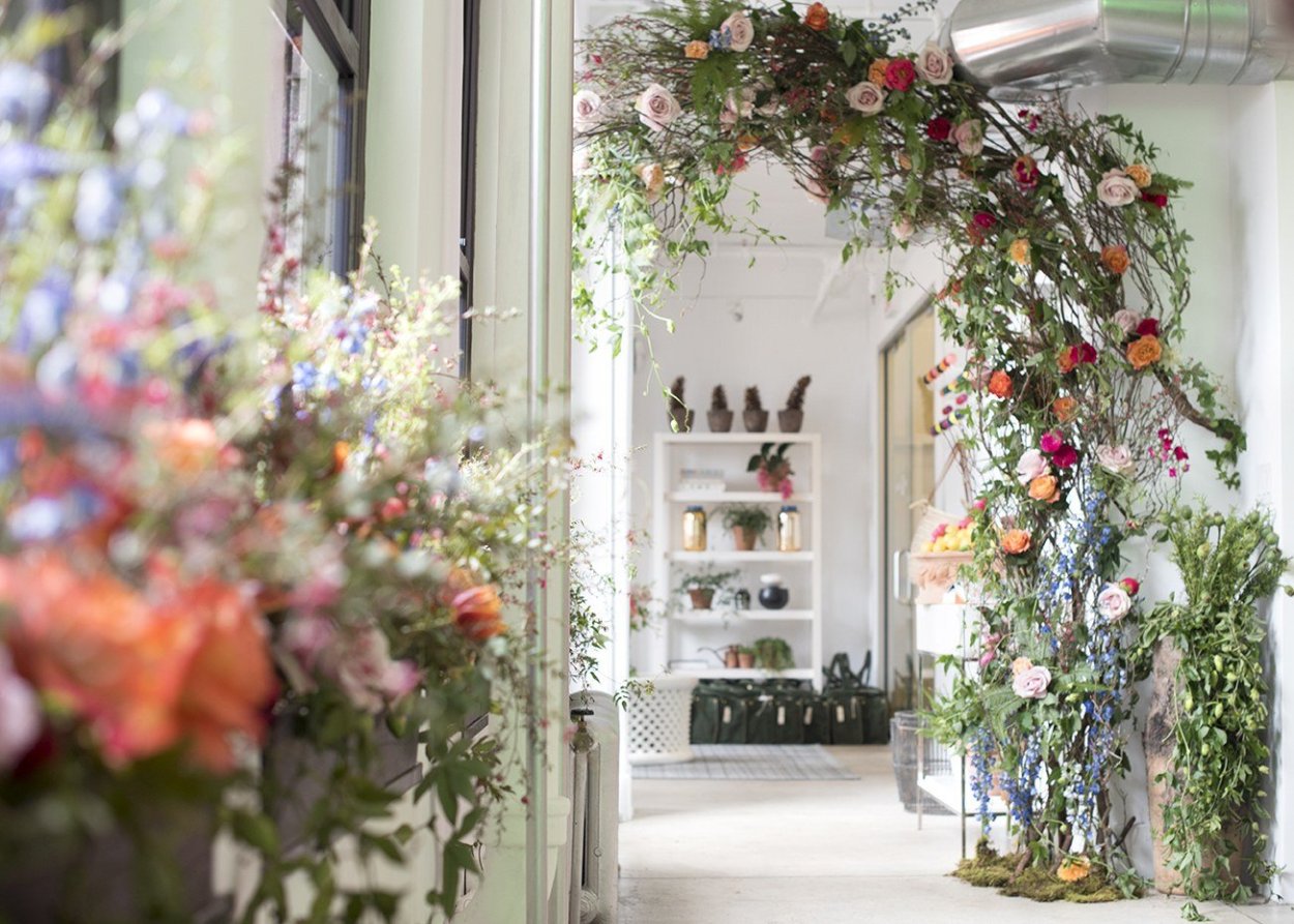 Украшение помещения цветами