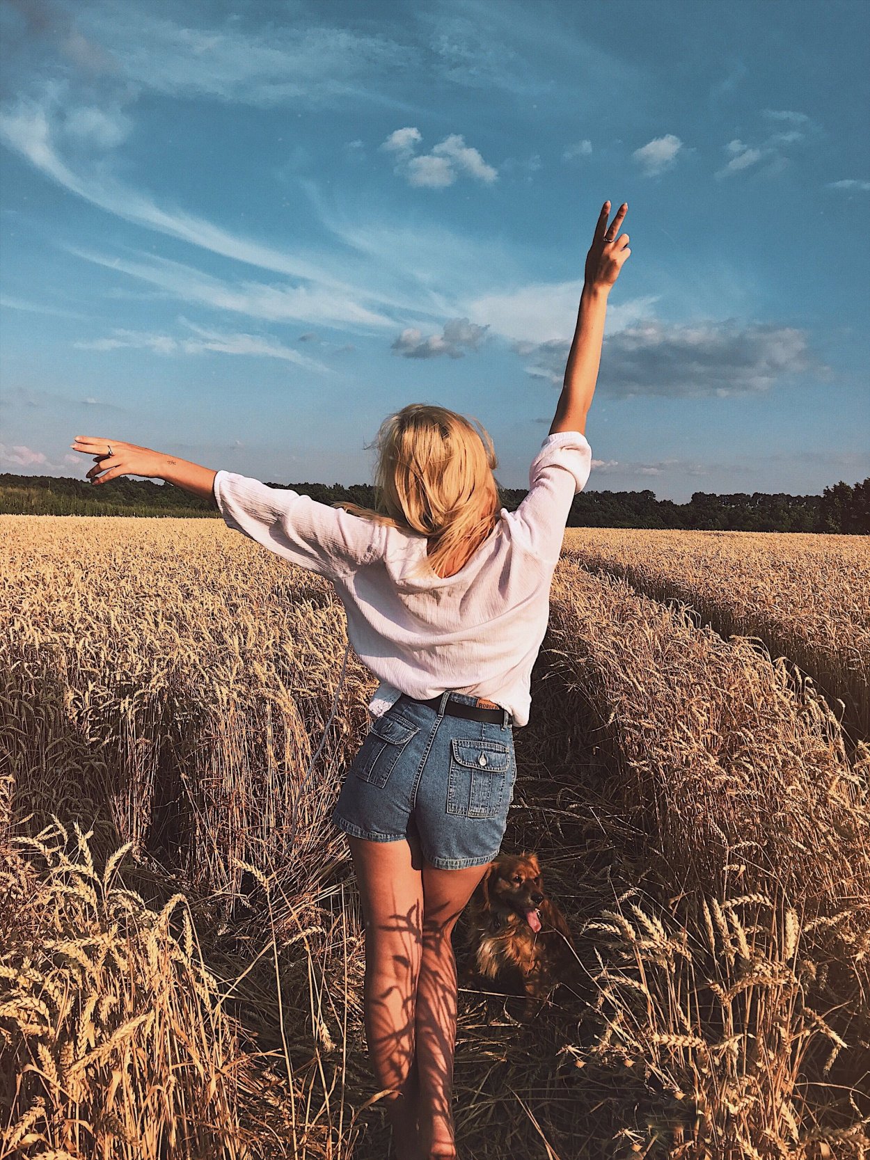 Фотосессия в пшеничном поле