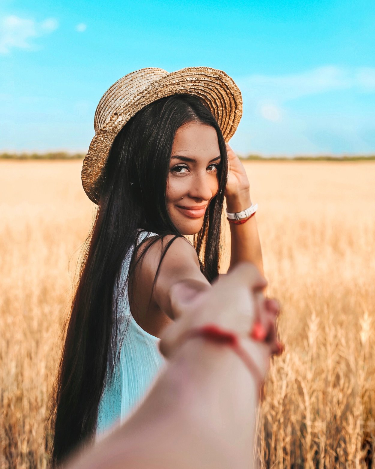 Фотосет в пшеничном поле