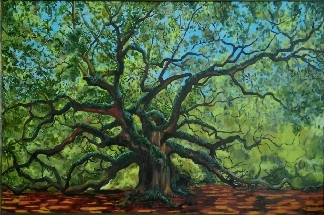 Картина с раскидистым деревом