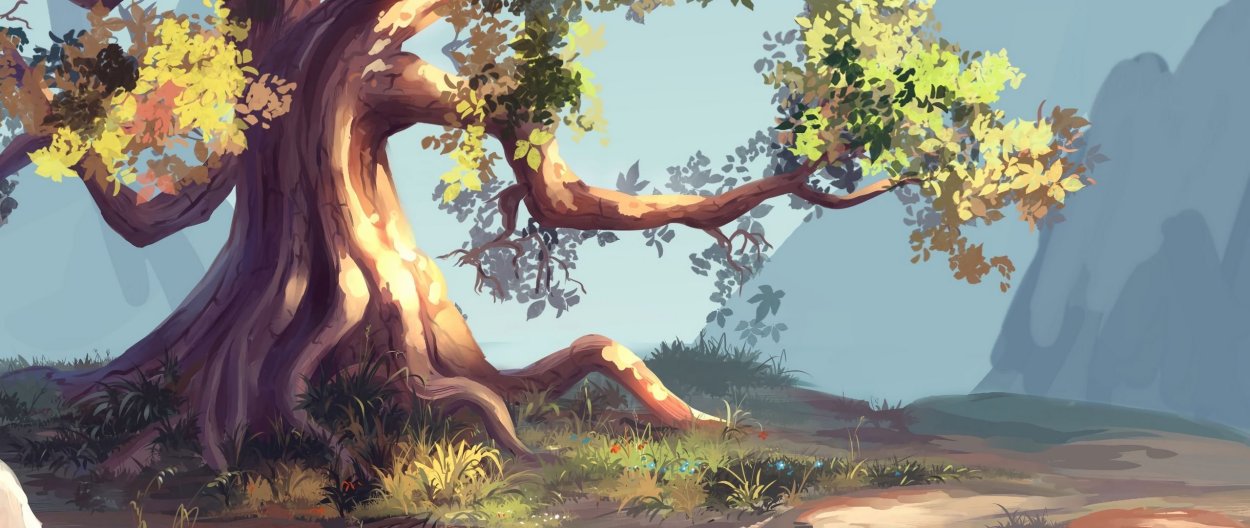 Дерево вблизи арт