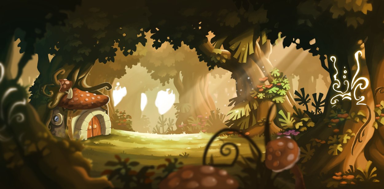 Панорама сказочного леса