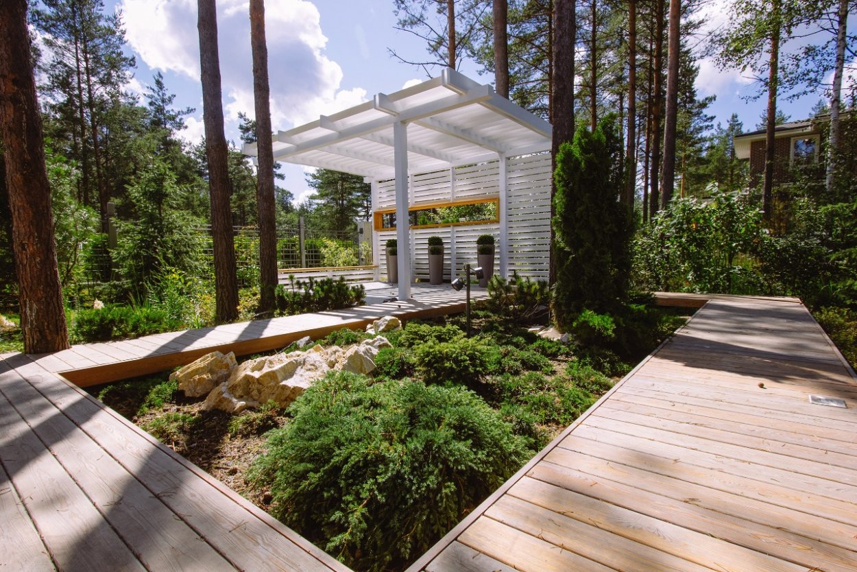 Беседка Охтинский парк