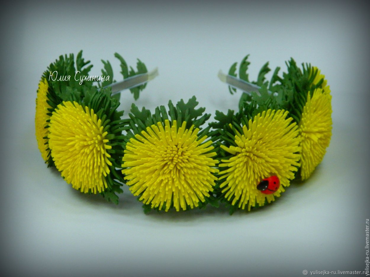 Одуванчик из фоамирана