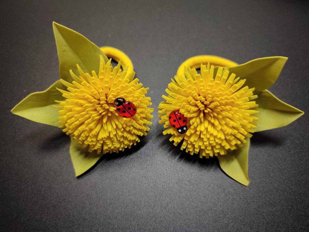 Одуванчик из фоамирана