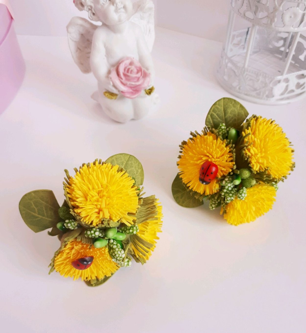 Одуванчики из фоамирана на резинке