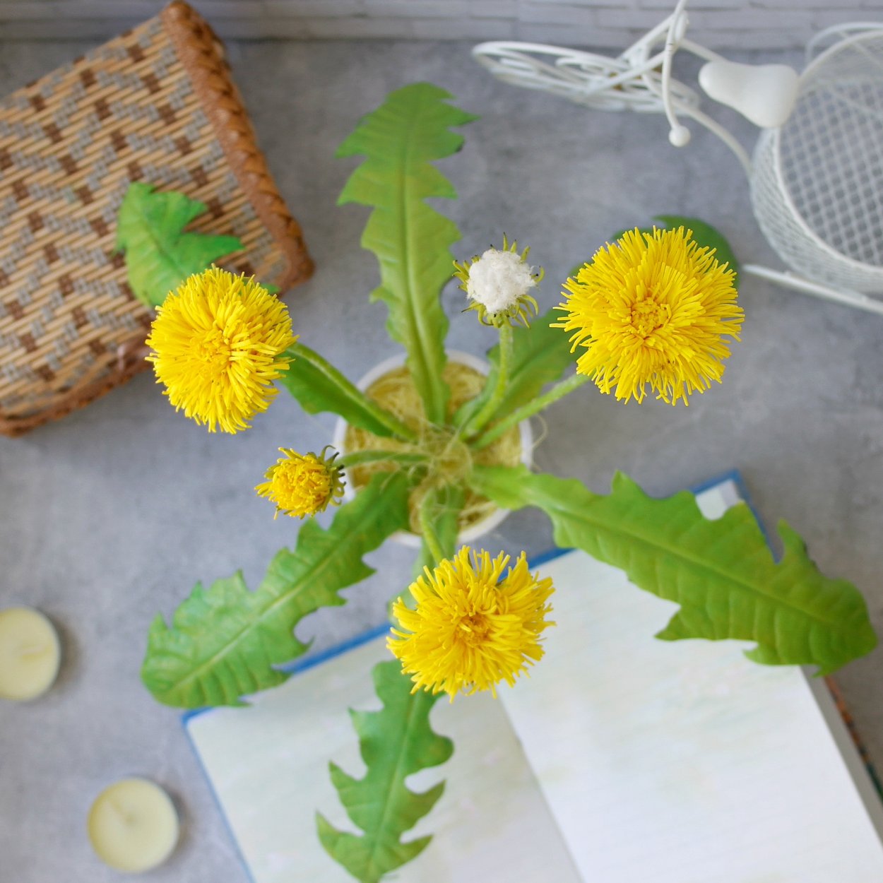 Одуванчик из фоамирана