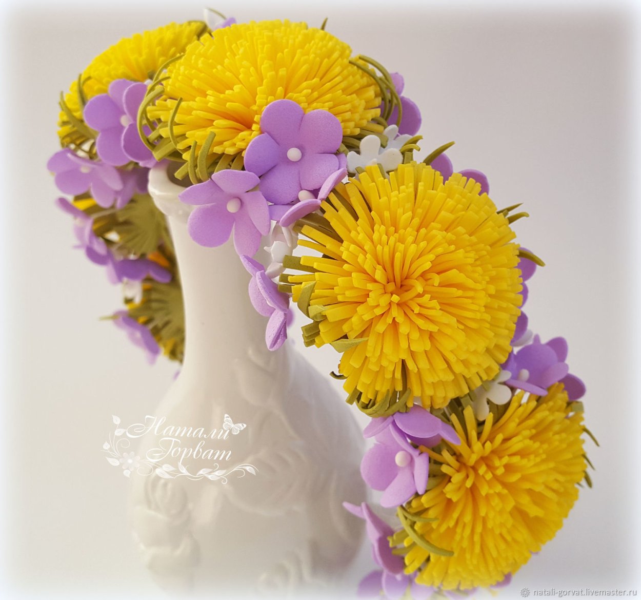 Букет одуванчиков из фоамирана