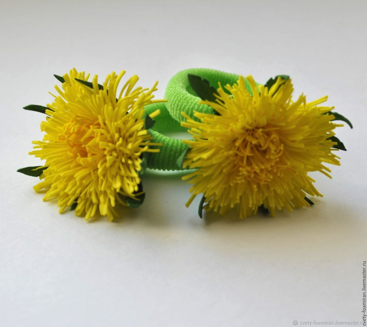 Резиночки одуванчики из фоамирана