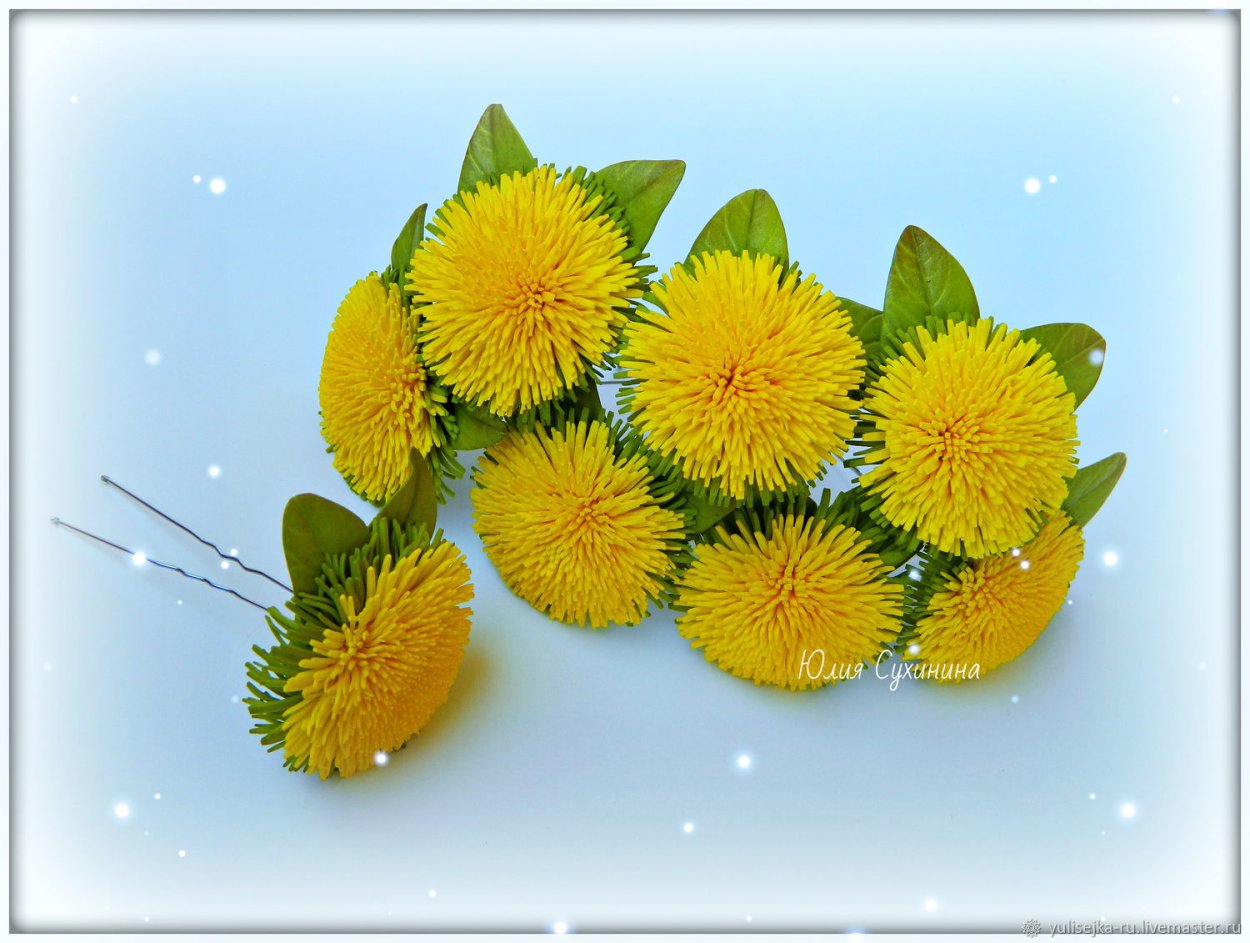 Одуванчик из фоамирана