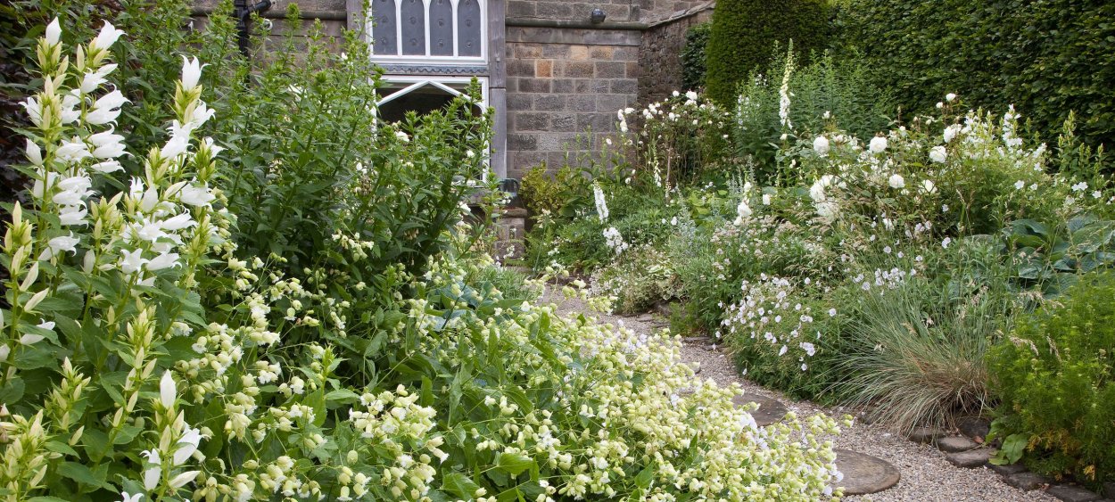 Белый миксбордер монохромный