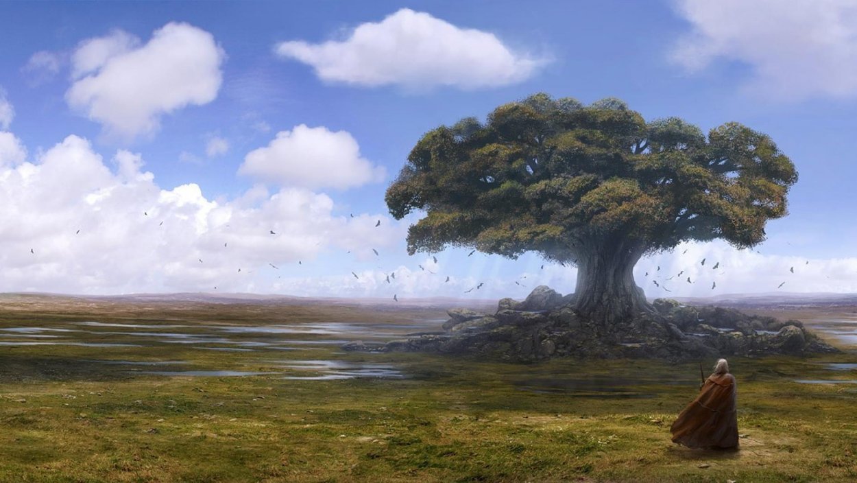 Гигантское дерево фэнтези