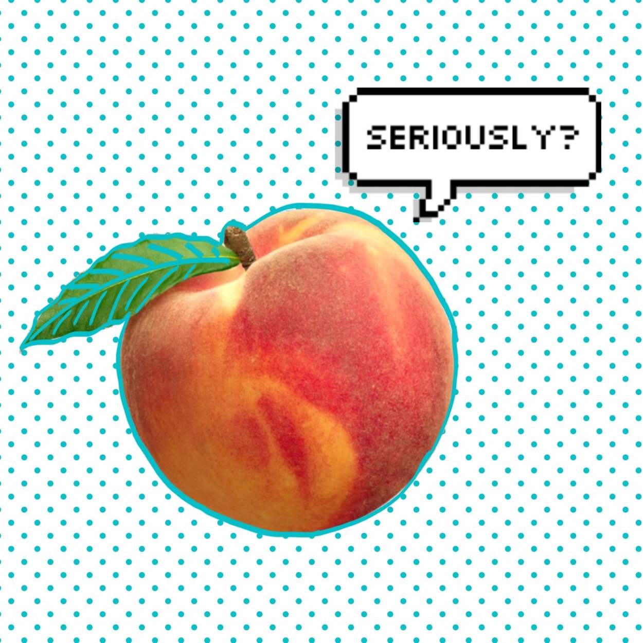 Наклейки с персиками