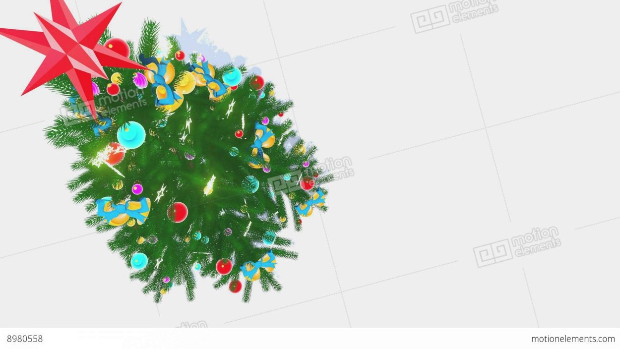 Новогодняя ёлка для фотошопа вид сверху