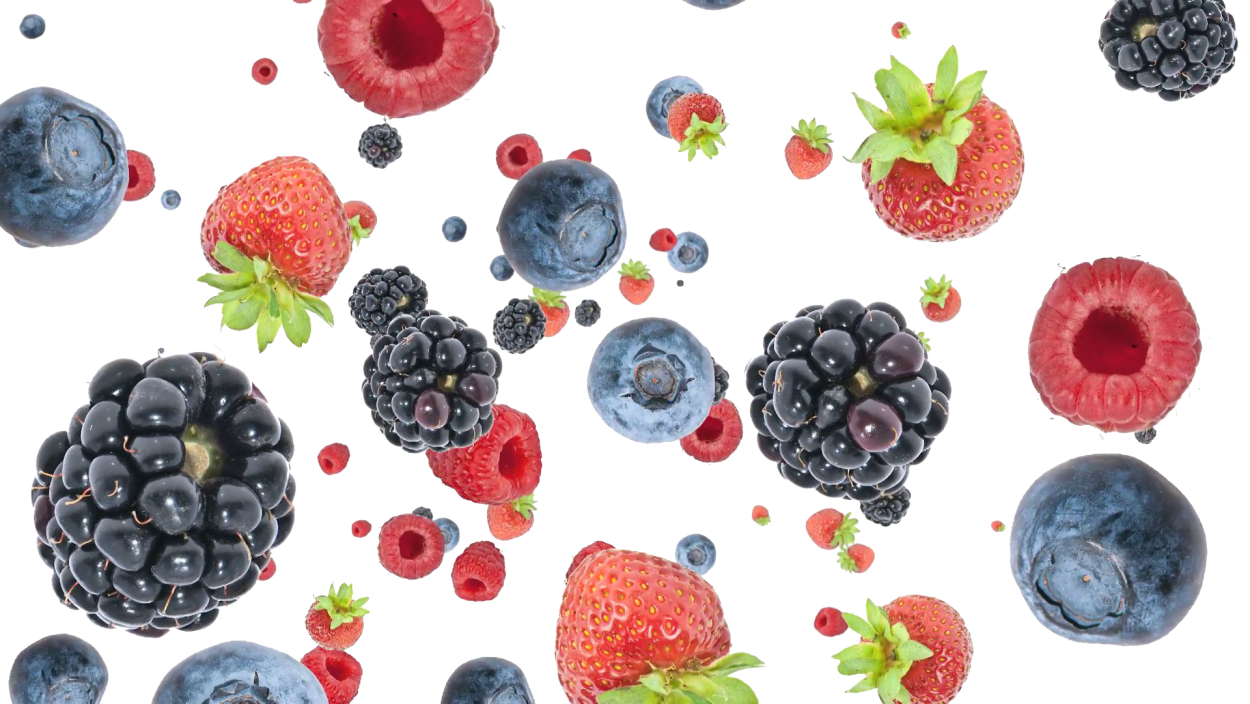 Ягоды на прозрачном фоне