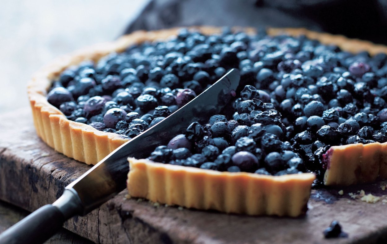 Тарт с голубикой