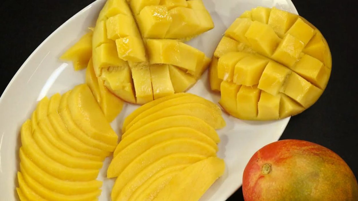Красивая нарезка манго