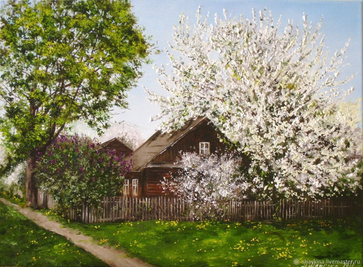 Николай Аструп цветущие яблони