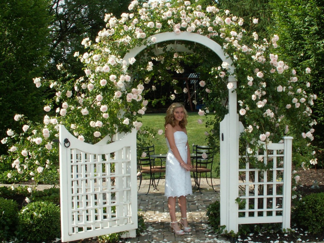 Арка Садовая белая Гарден