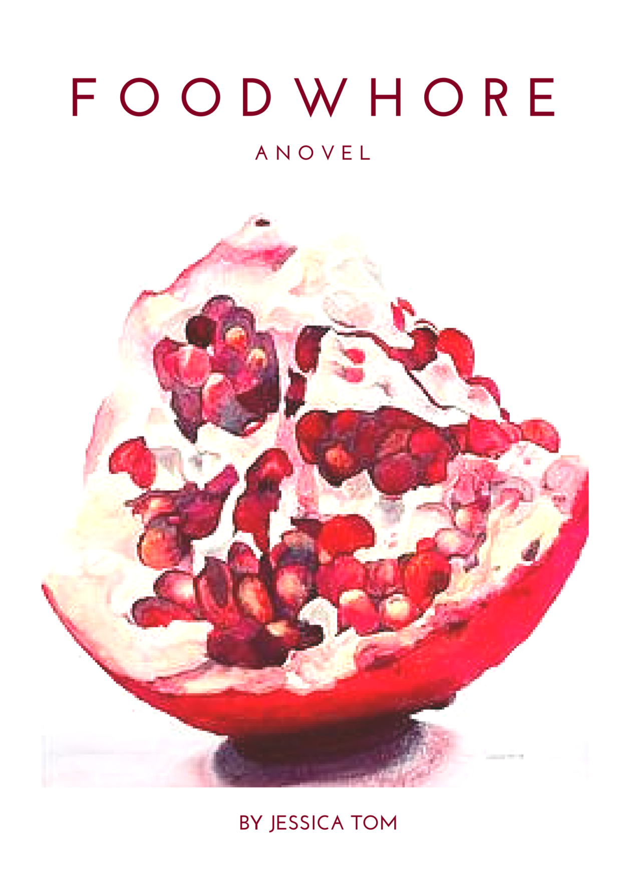 Гранат акварелью