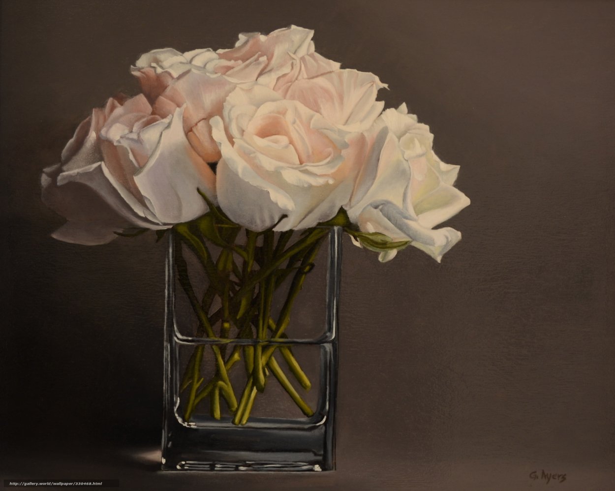 Розы в вазе Эстетика