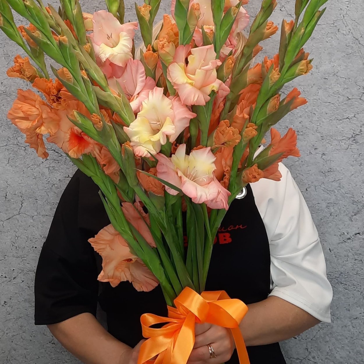 Гладиолус махровый оранжевый