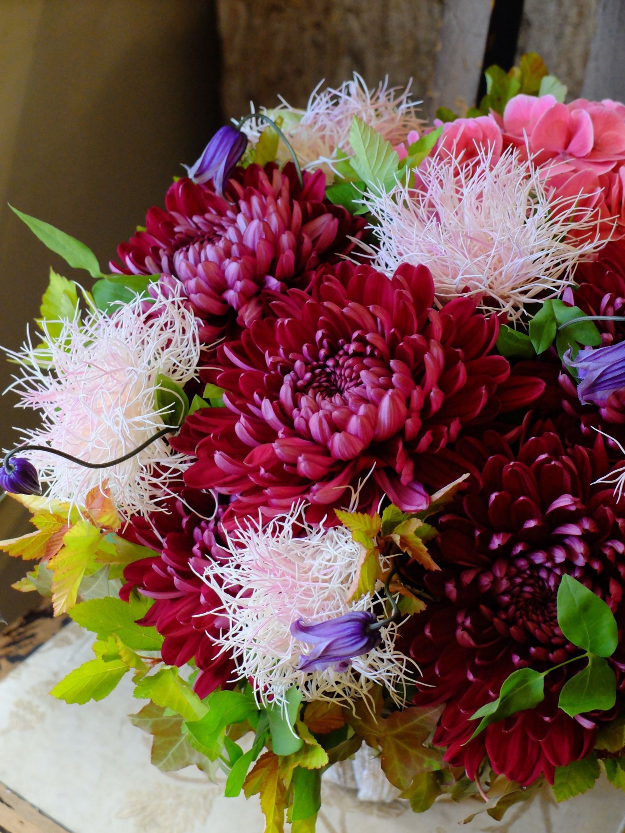 Дахлия во флористике