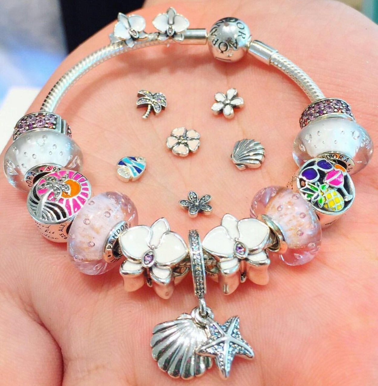 Браслет Пандора морской