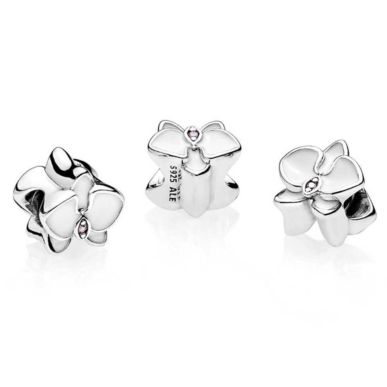 Pandora Шарм белая Орхидея