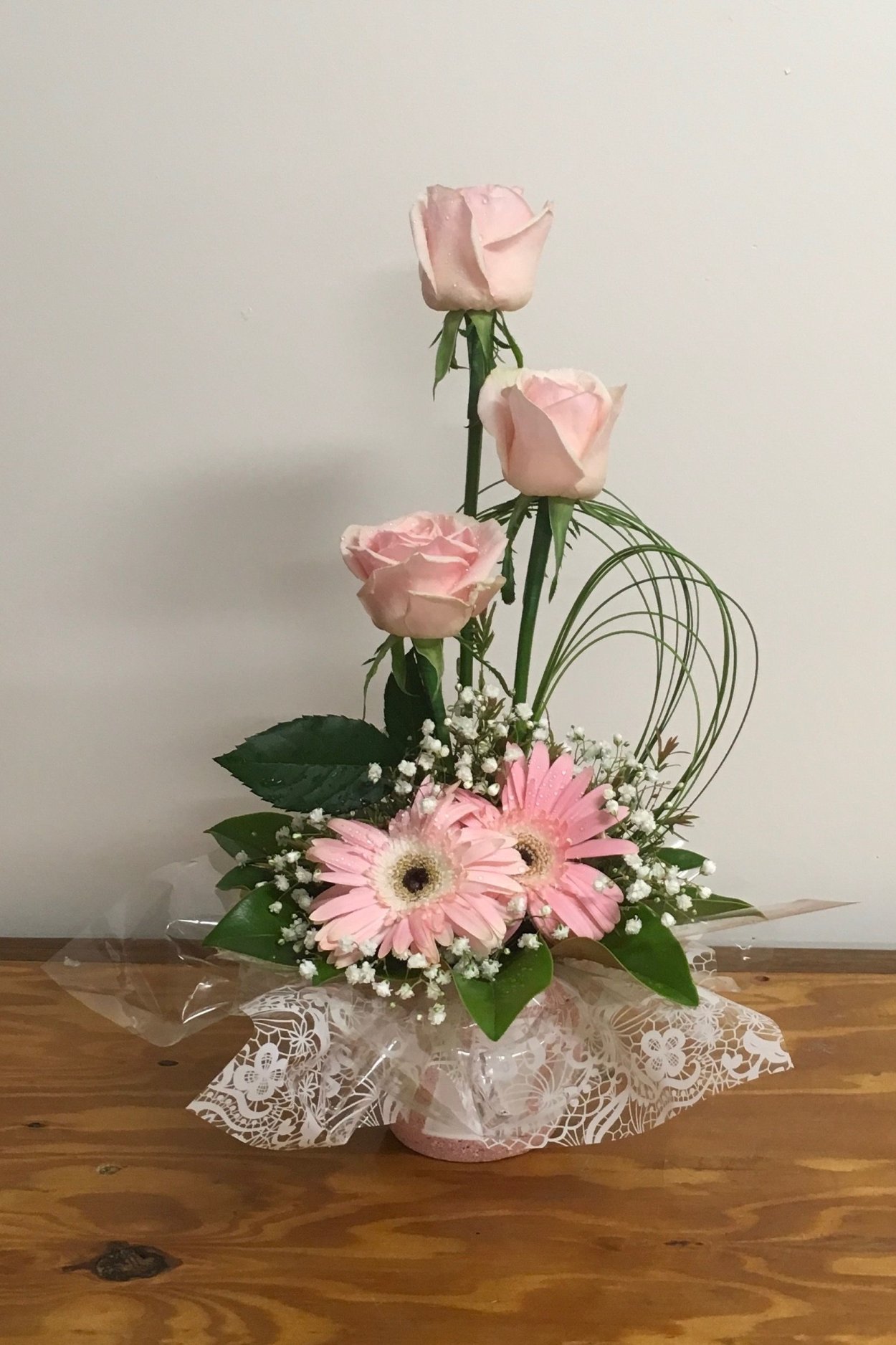 Маленькие букеты в оазисе