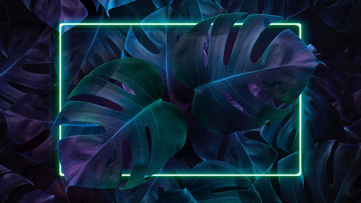 Неоновые листья