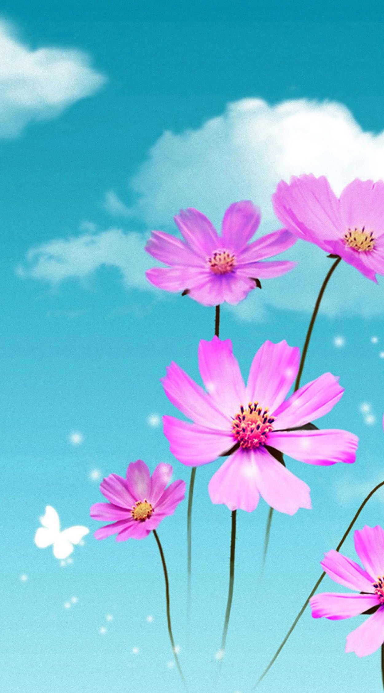 Фон с цветами