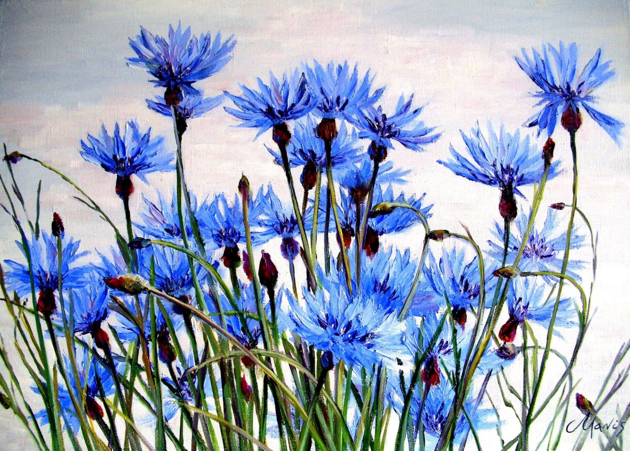 Левитан васильки