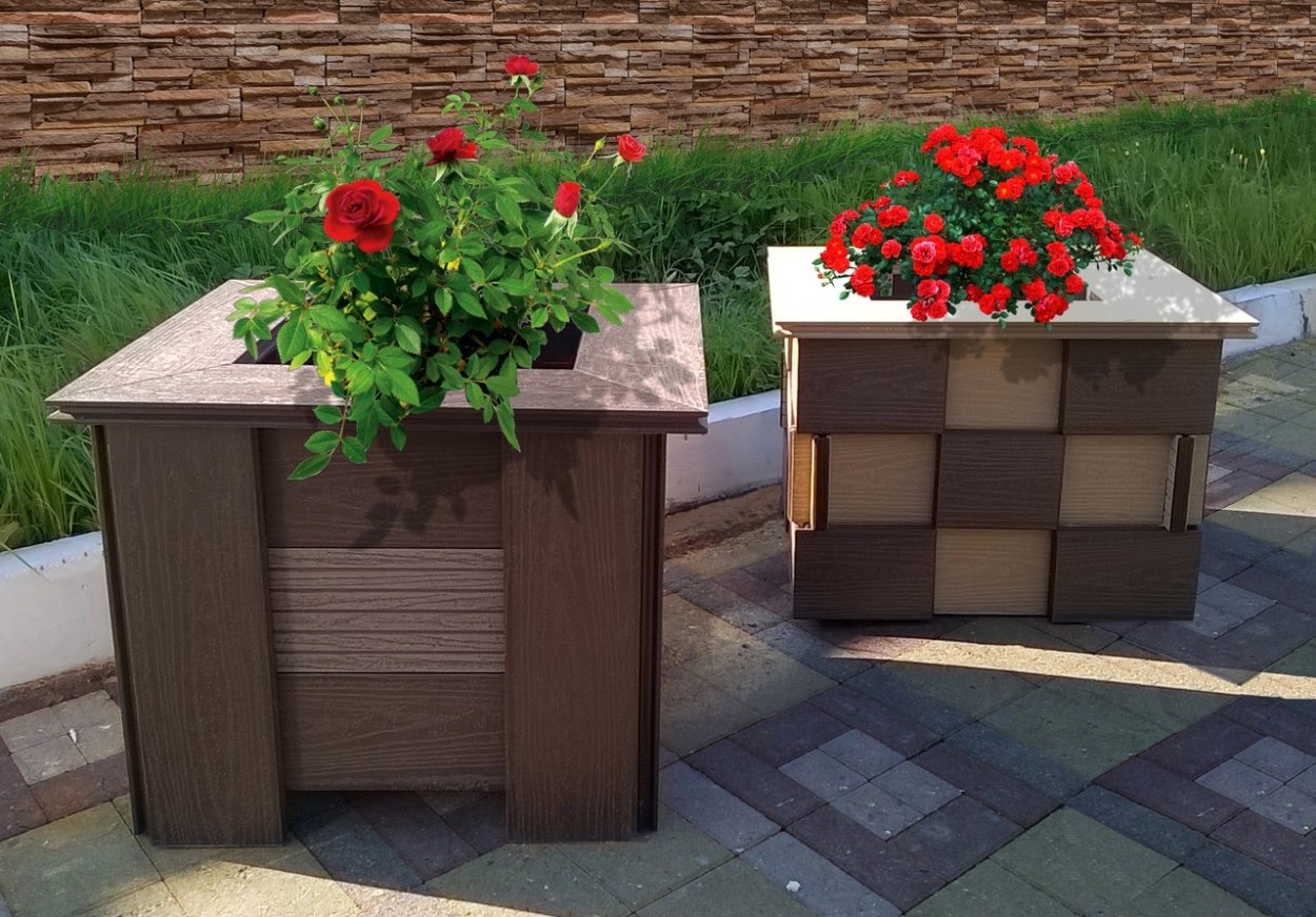 Вазоны из террасной доски