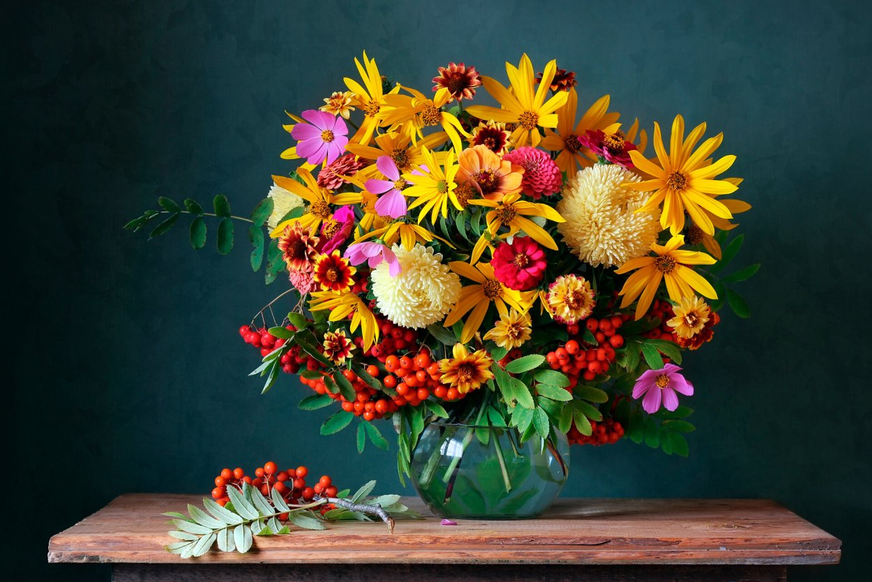 Яркий осенний букет